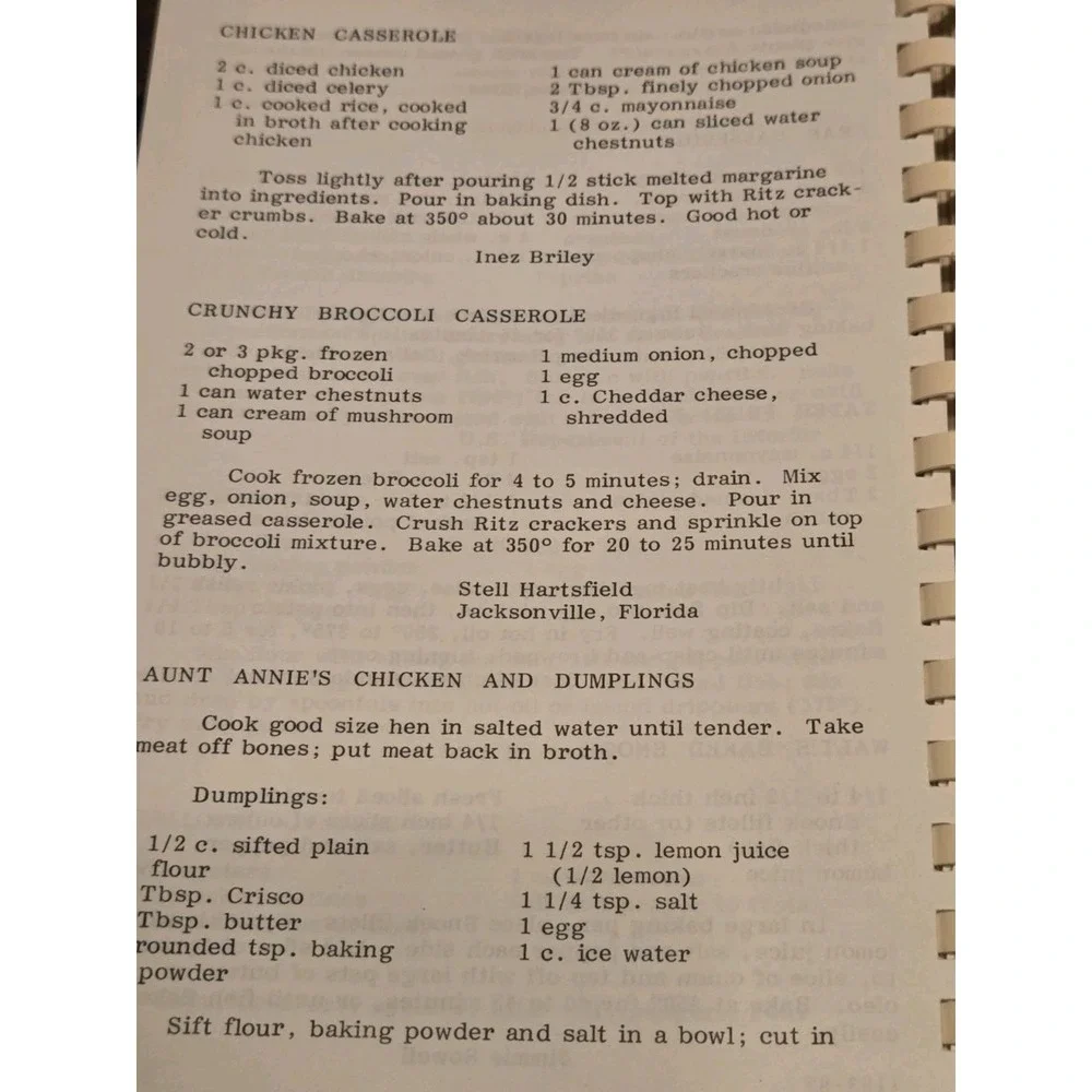 Vintage 1981 Cookbook United Methodist Pierson FL Everything in Good Taste